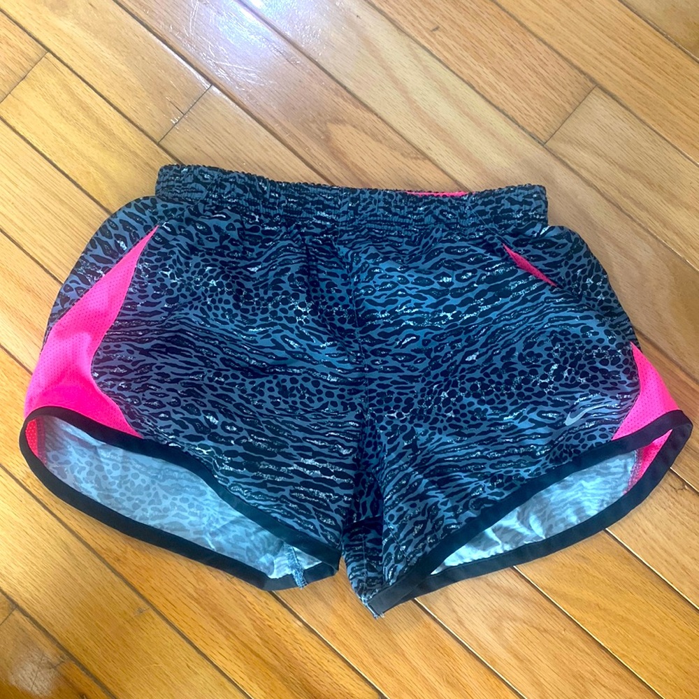 Small Nike cheetah print gym shorts